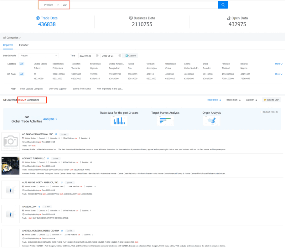 customs data,develop customers,find customers,find clients,develop clients