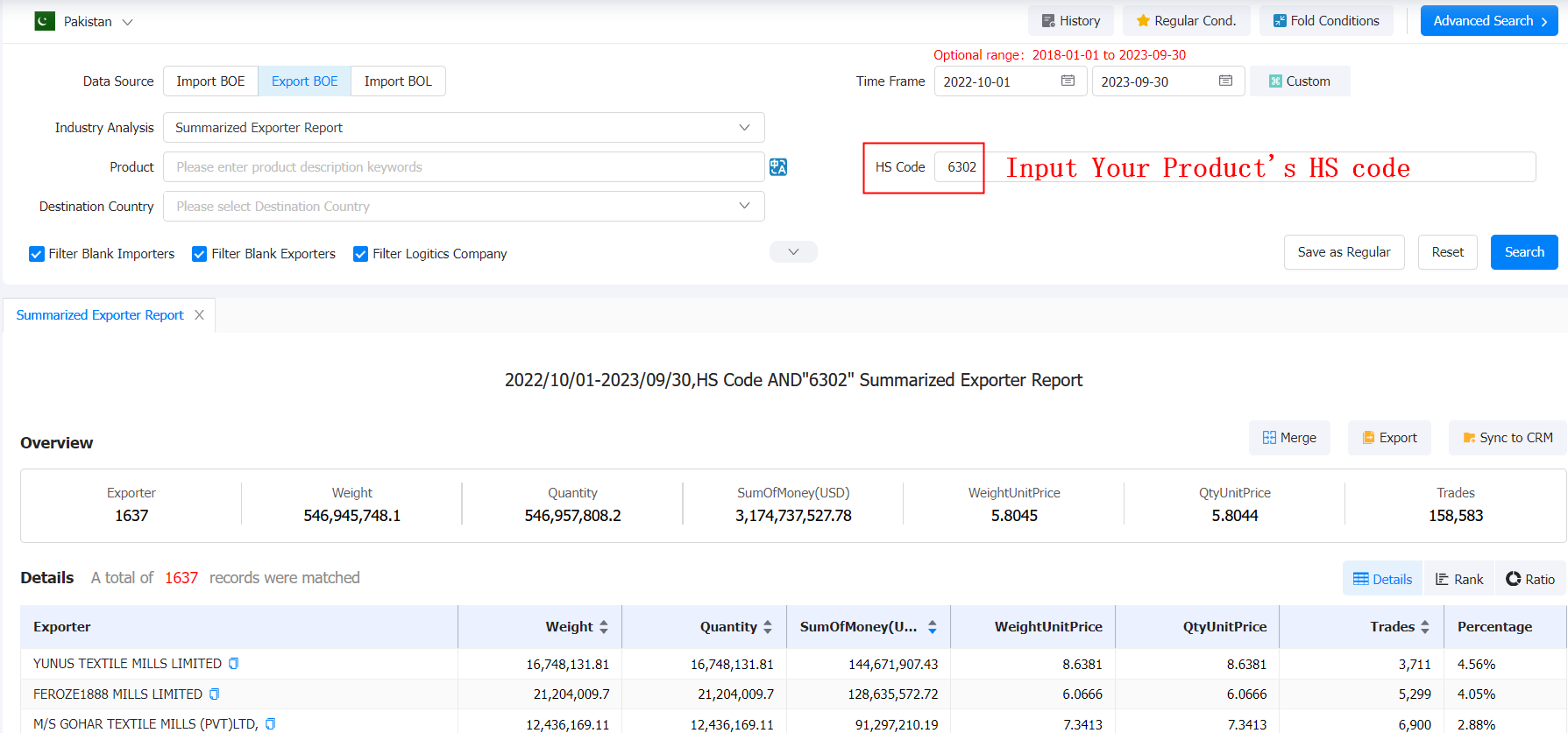 exporters of pakistan,pakistan exporters,pakistan exporter