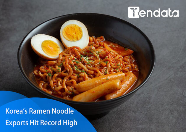 korea's ramen noodle exports,korea noodle exports,noodle exports