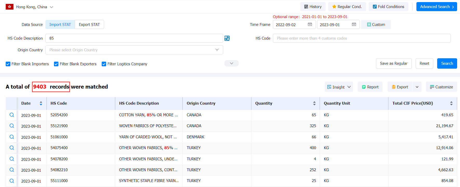 hong kong import,hong kong imports,hong kong importers