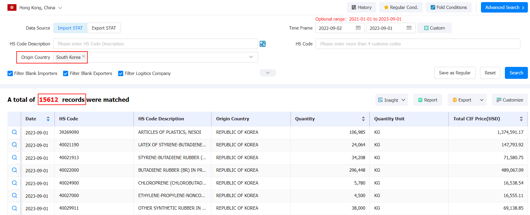 hong kong import,hong kong imports,hong kong importers
