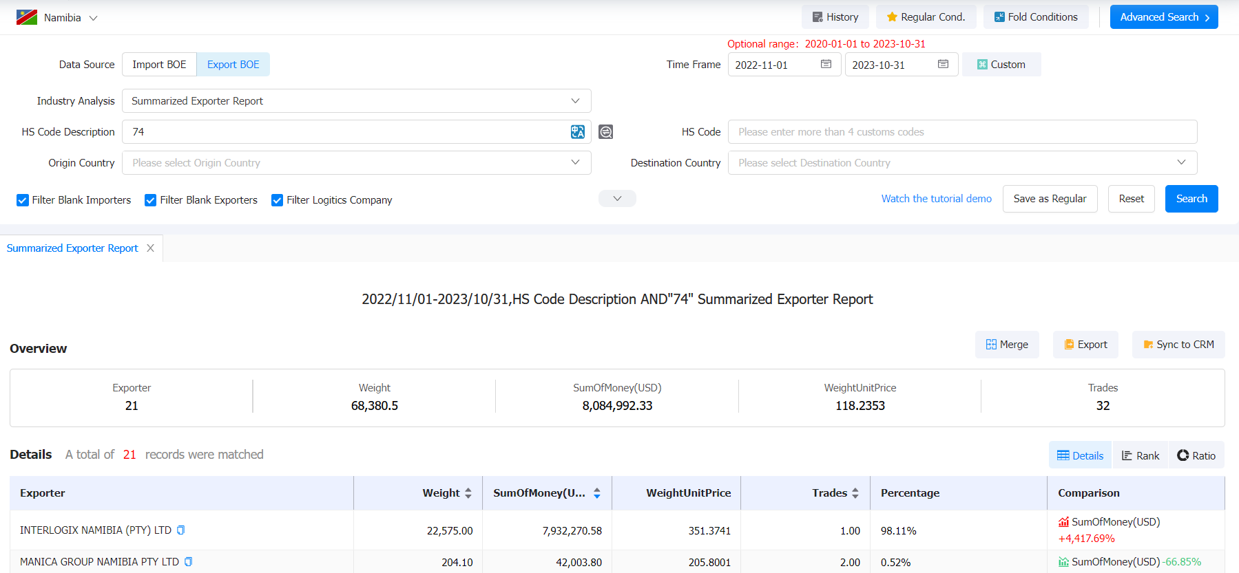 namibia export,namibia exports,namibia exporters