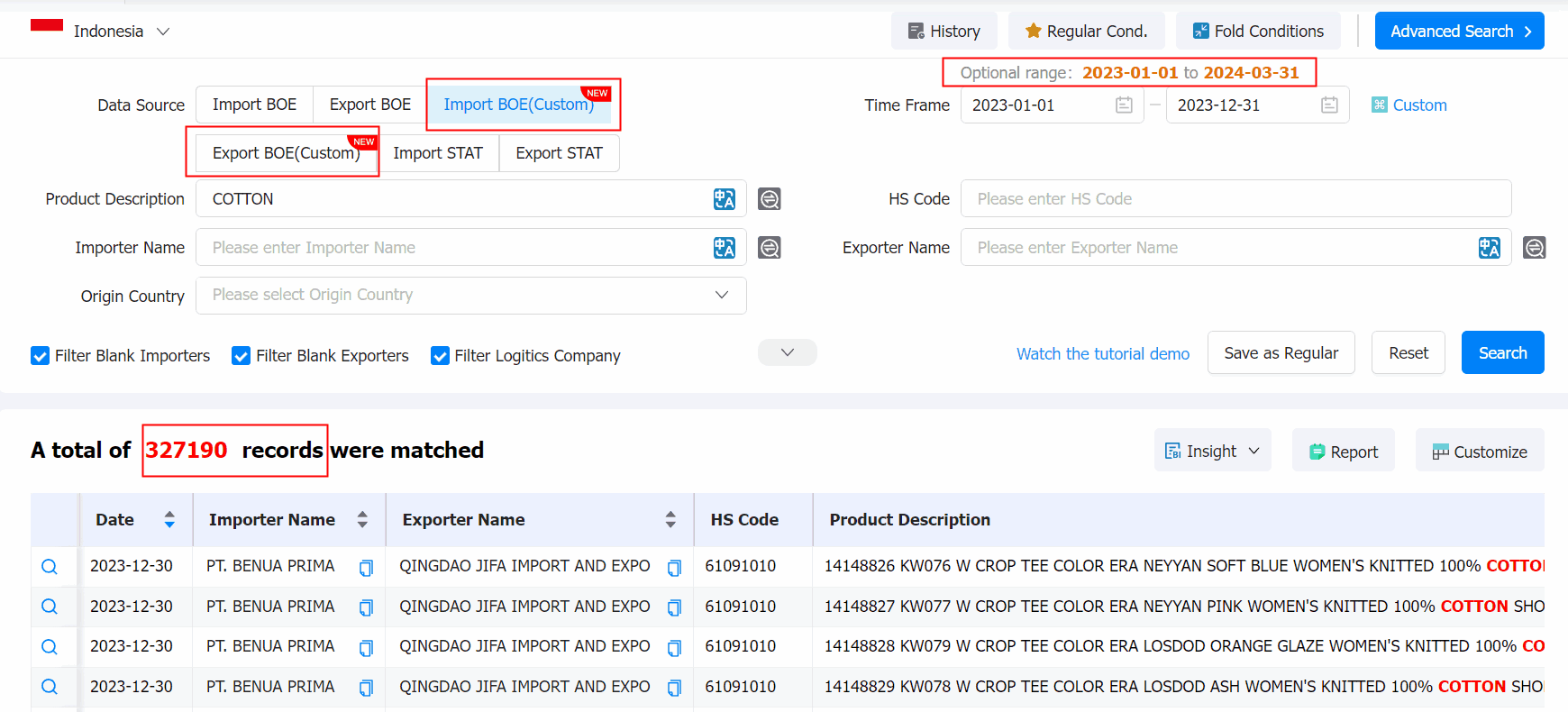 indonesian customs data,customs data,ten data indonesian customs data