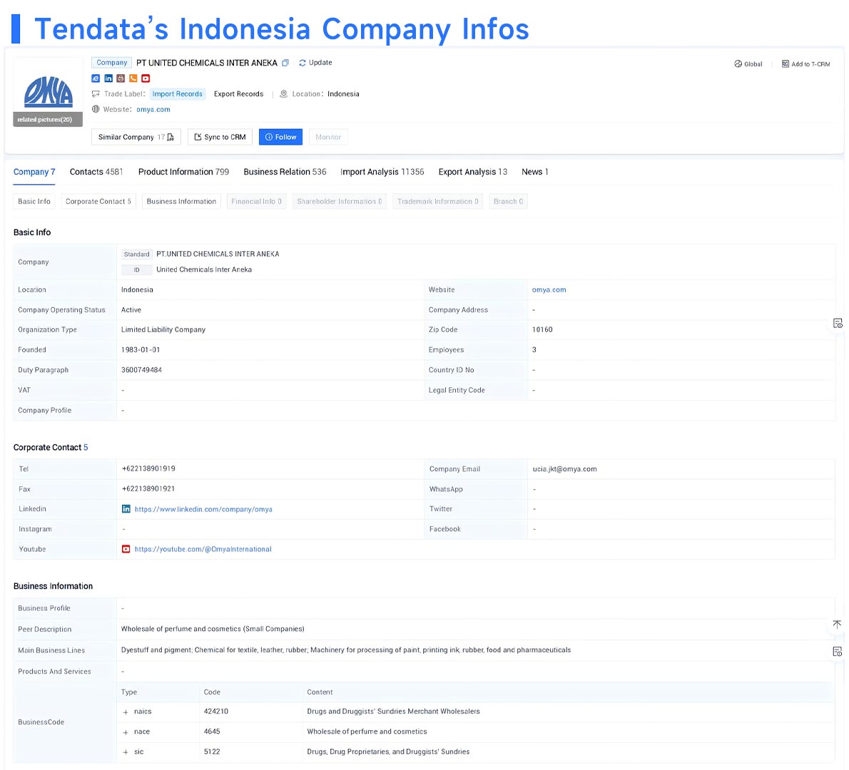 trade data,global trade data,tendata trade data