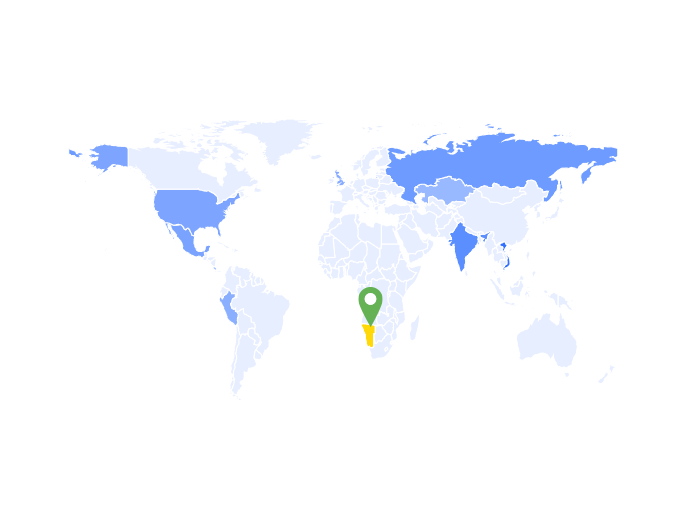 namibia map,namibia data,tendata,import export data
