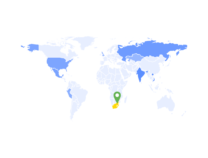 south africa map,south africa data,tendata,import export data