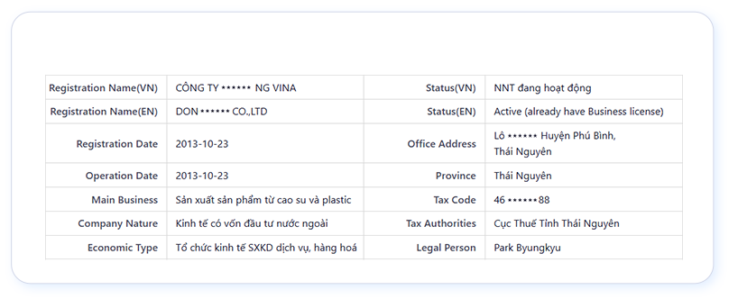 import information