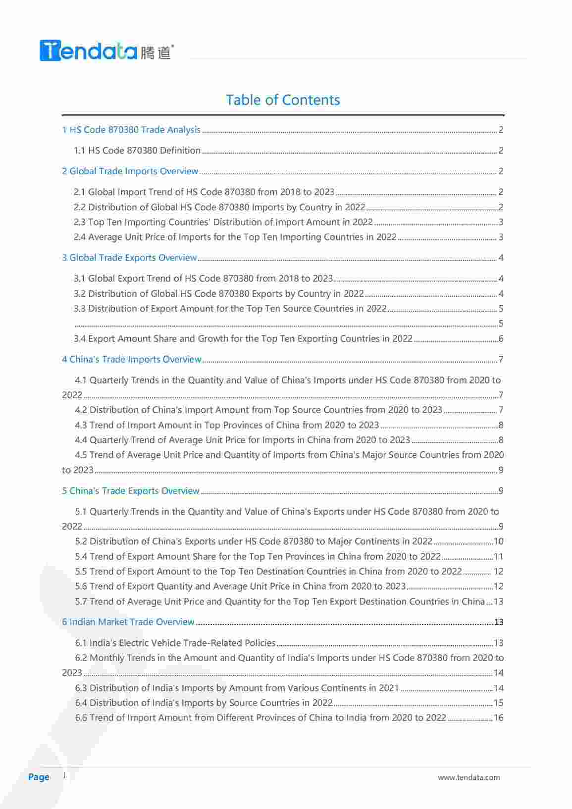 Tendata Introduces New Reports Service!